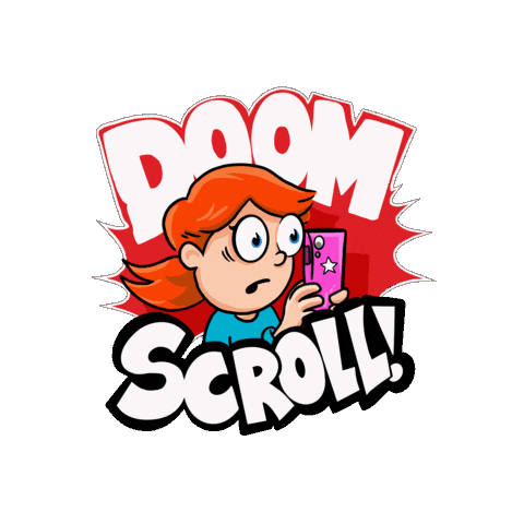 Scrolling Social Media Sticker by VeeFriends