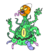 boysofbummer halloween pumpkin martin sourcandy Sticker