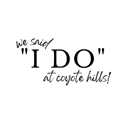coyotehillsgcevents wedding i do brides bride and groom Sticker