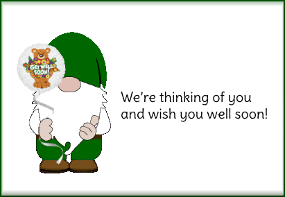Get Well Soon Gnome GIF