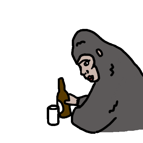 Beer Gorilla Sticker