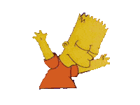 the simpsons bart STICKER