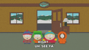 eric cartman goodbye GIF by South Park 