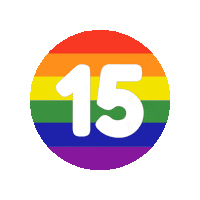 Rainbow Number Sticker
