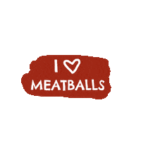 I Love Meatballs Sticker by SIMEK'S
