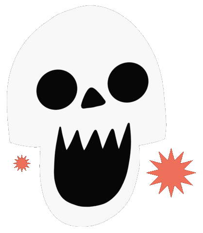 Halloween Orange Sticker