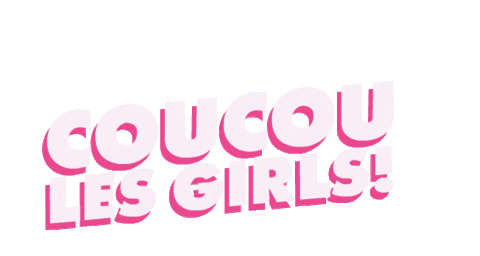 Girl Pink Sticker by Aurelie Magnan