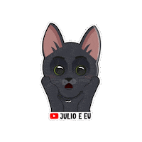 julioeeu cat spooky kitten gato Sticker