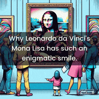 Mona Lisa Mystery GIF by ExplainingWhy.com