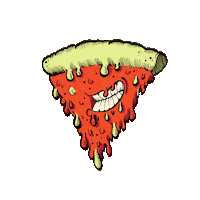 Pizza Non Ne Posso Piu Sticker by bastardidentro