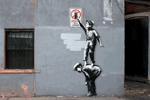 banksy GIF