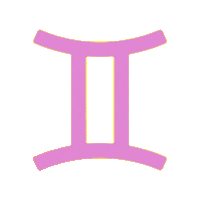 astroweed twins astrology cosmic gemini Sticker