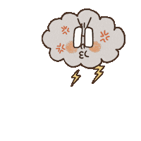 Angry Rain Sticker