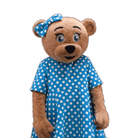 Claire Bear Thumbs Up Sticker by Claire House