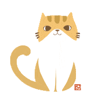 Hot Dog Cat Sticker by Petland Florida