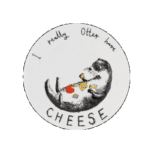 Jimbobart giphygifmaker illustration cheese snack Sticker