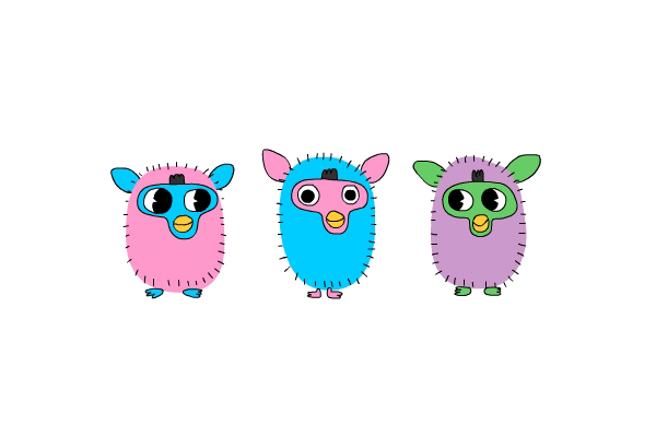 csak 90s furby csak GIF