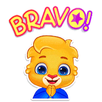 Awesome Well Done Sticker by Lucas and Friends by RV AppStudios