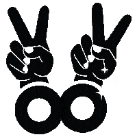 Peace Glasses Sticker by Nooch.Earth
