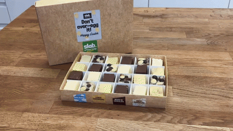 slabfudge giphyupload vegan easter gift box GIF