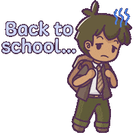 Sad Back To School Sticker by Castaways