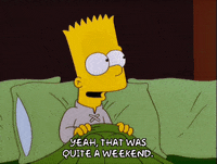 bart simpson weekend GIF
