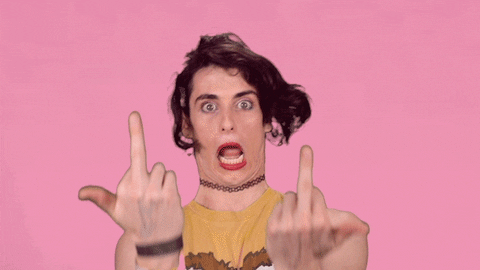 go fuck yourself middle finger GIF by PWR BTTM