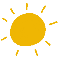 AtelierMouette sun sunshine sunny bright Sticker