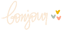 French Hello Sticker