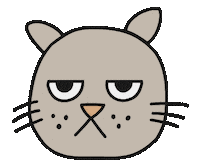 Grumpy Cat Sticker by Thank You Coffee