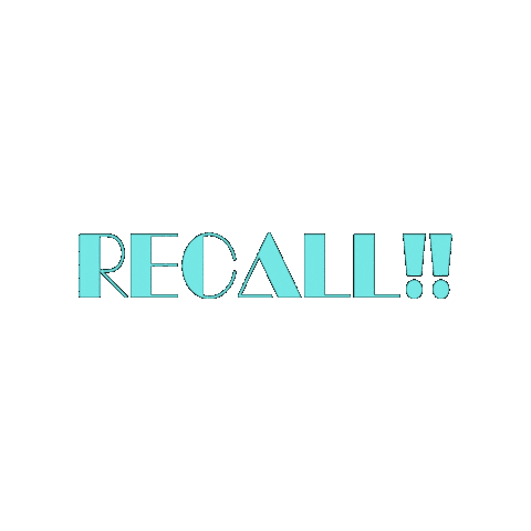 Recall Sticker by KAID