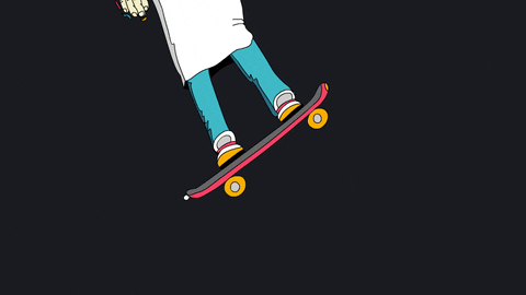 makeitmove fun cartoon animated skate GIF