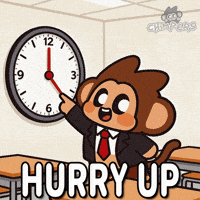 Hurry Up Test GIF by Chimpers