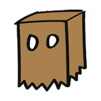 Halloween Ghost Sticker by And Well Dressed