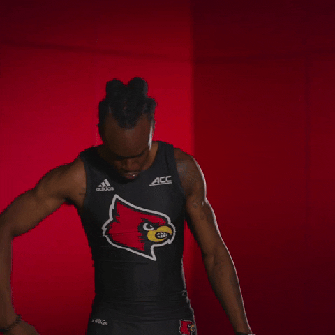 Track And Field Go Cards GIF by Louisville Cardinals