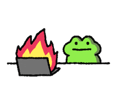 Illustration Burn Sticker