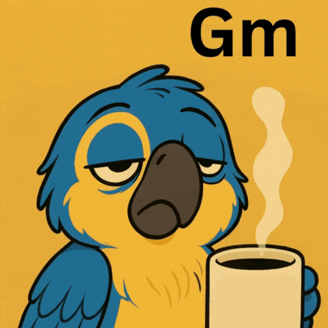 feraznft good morning tired gm coffee time GIF