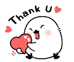 Thank U Love Sticker by Emoticbox