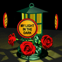 Candle Roses GIF