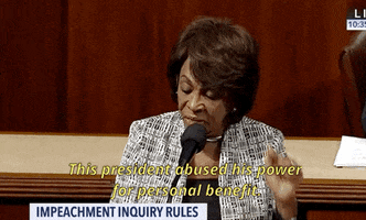 news impeachment inquiry maxine waters GIF