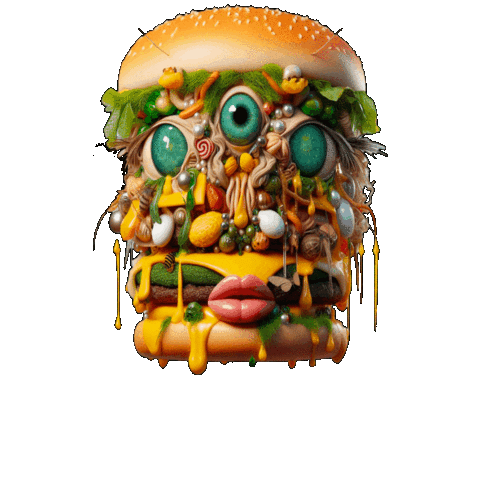 Happy Monster Sticker by Anne Horel