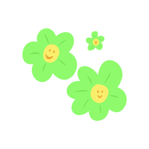 Happy Flower Sticker