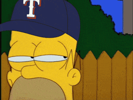 Texas Rangers Simpsons GIF by Fresherthan