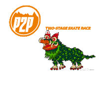 p2pskaterace feliz roller pamplona navarra Sticker