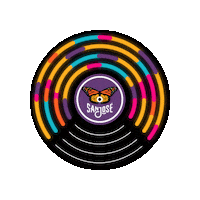sjculture spin record sj san jose Sticker