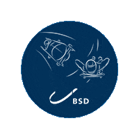 Official_BSD logo skeleton olympics bob Sticker