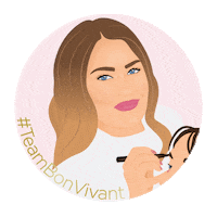 bonvivantsalon brows on fleek team bon vivant brows by bon Sticker