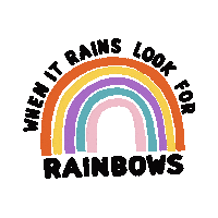 Rainbow Positivity Sticker by Happy Peach Club