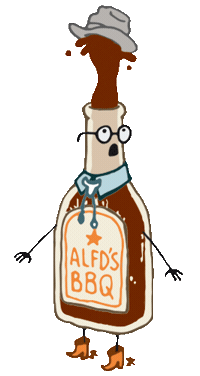 alfredosbbq alfredos alfredosbbq salsa barbacoa Sticker
