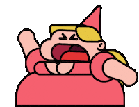 samstoney cute scared scream boobs Sticker